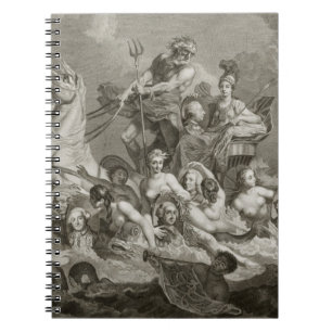 The Triumph of Britannia, c.1765 (engraving) Spiral Notebook