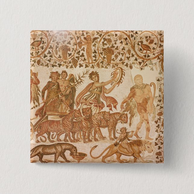 The Triumph of Dionysus 15 Cm Square Badge (Front)