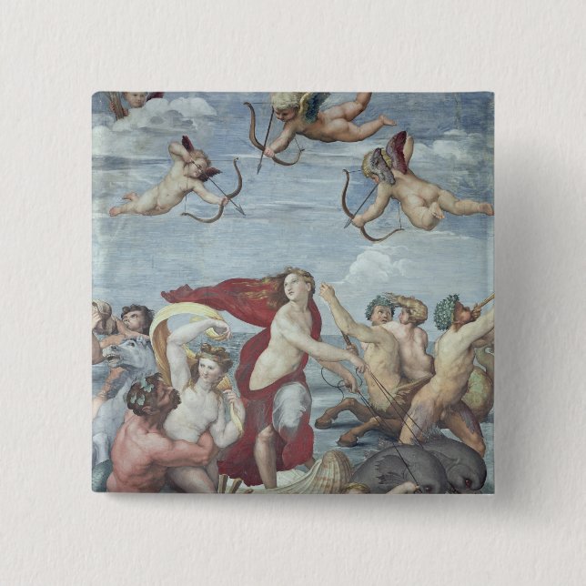 The Triumph of Galatea, 1512-14 15 Cm Square Badge (Front)