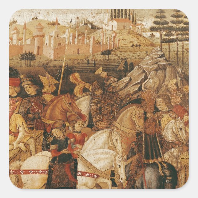 The Triumph of Julius Caesar Square Sticker (Front)