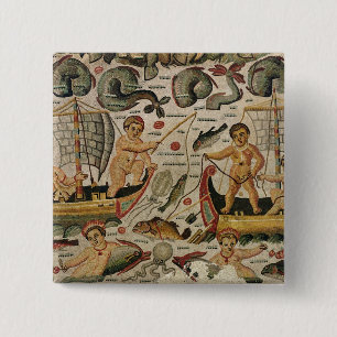 The Triumph of Neptune and Amphitrite 15 Cm Square Badge
