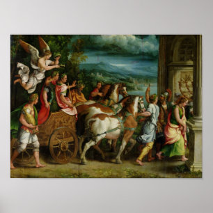 The Triumph of Titus and Vespasian, c.1537 Poster