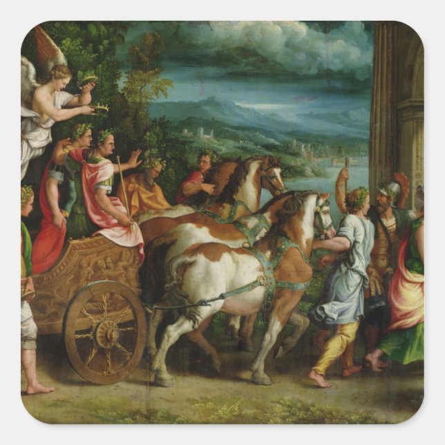 The Triumph of Titus and Vespasian, c.1537 Square Sticker (Front)