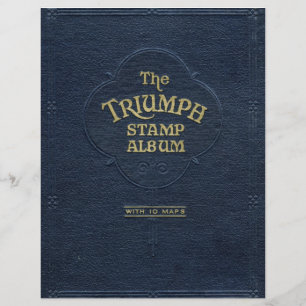The Triumph Stamp Album Vintage Design Flyer