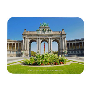 The Triumphal Arch in Cinquantennaire Parc in Brus Magnet