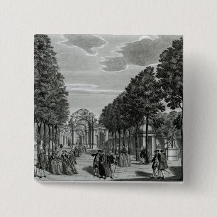 The Triumphal Arches, Handel's Statue in the South 15 Cm Square Badge