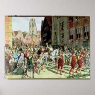 The Triumphal Arrival in Rotterdam Poster