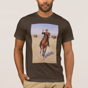 The Trooper by Frederic Remington T-Shirt