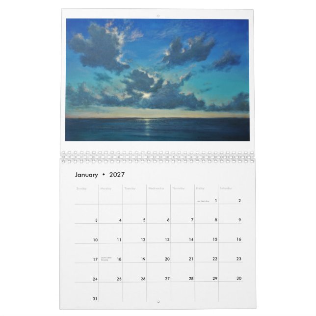The Tropical Artist 2021 Calendar (Jan 2027)