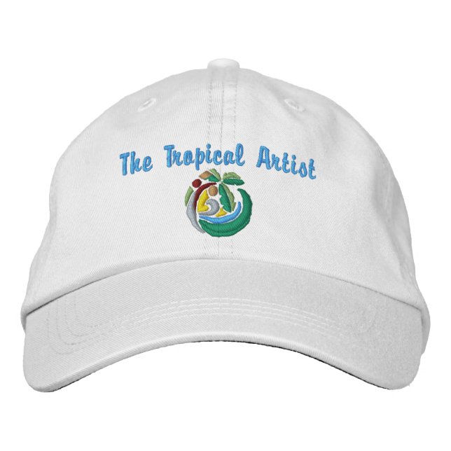 The Tropical Artist  Embroidered Hat (Front)