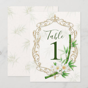 The Tropical Imperial Bamboo Garden Wedding  Invitation