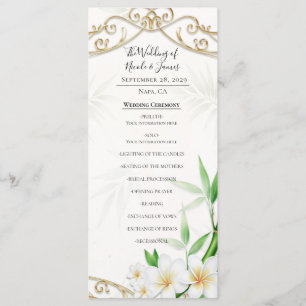 The Tropical Imperial Bamboo Garden Wedding  Menu