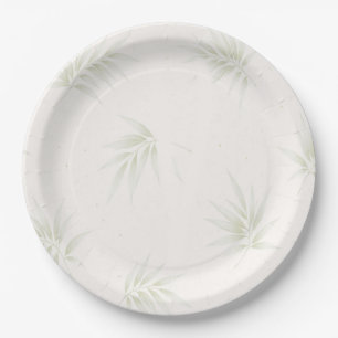 The Tropical Imperial Bamboo Garden Wedding Paper Plate