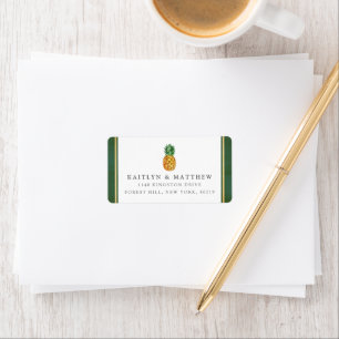 The Tropical Pineapple Wedding Collection Label