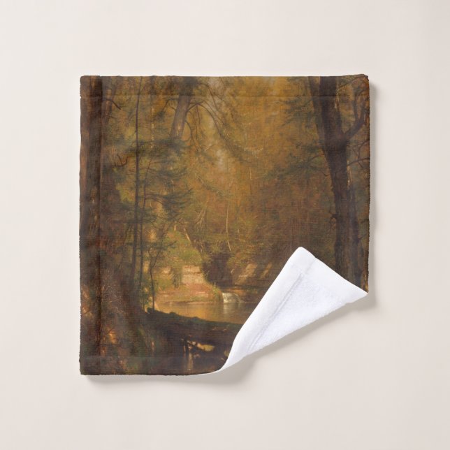 The Trout Pool (1870) Artwork - Wash Cloth   (Wash Cloth)