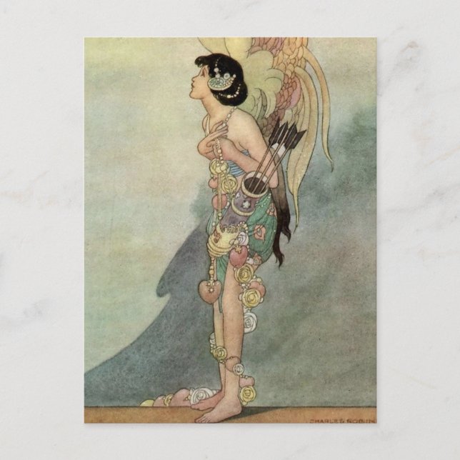 “The True Lover” by Charles Robinson Postcard (Front)