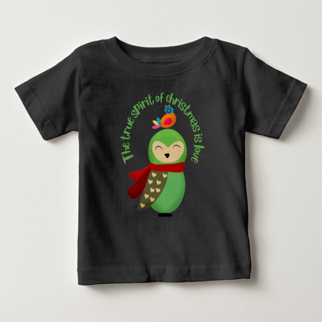 THE TRUE SPIRIT OF CHRISTMAS IS LOVE BABY T-Shirt (Front)