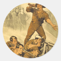 The Trumpet Calls Vintage WW1 Poster
