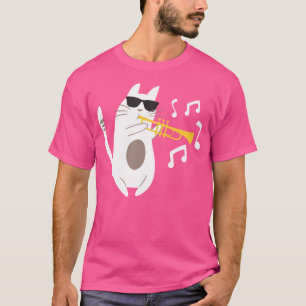 The Trumpeter Cat Trumpet Player Marching Band T-Shirt