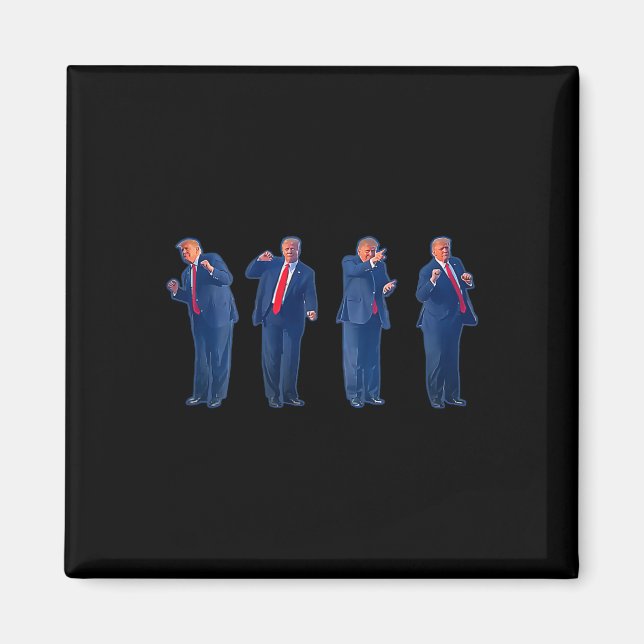 The Trumpty Dance Trump Dancing 4th Of July  Magnet (Front)