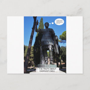 The truth about Hadrian's wall. Postcard