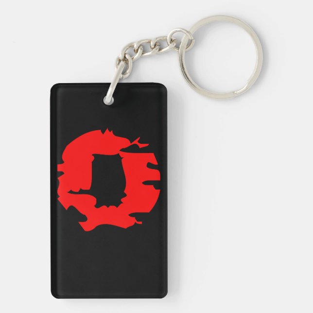 The Truth Was Empty" Minimal Keychain (Back)