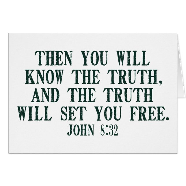 The Truth WIll Set You Free (Front Horizontal)