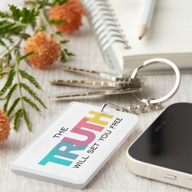 The Truth will set you Free Key Ring (Front Right)