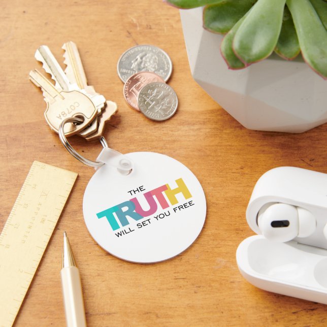 The Truth will set you Free Key Ring (Desk)