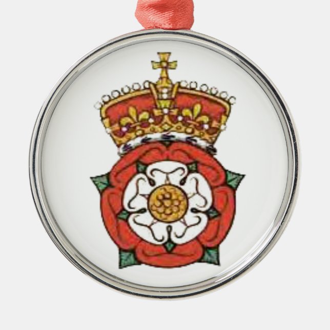 The Tudor Rose Metal Tree Decoration (Front)