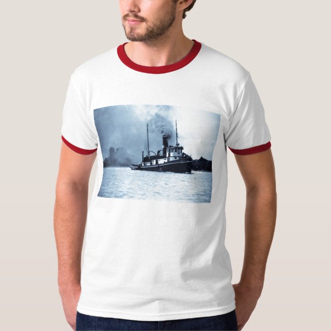 The Tug Jesse James Great Lakes Tug Boat T-Shirt (Front)
