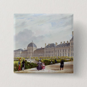 The Tuileries during the Restoration 15 Cm Square Badge
