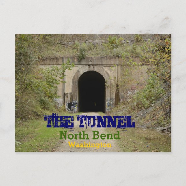The Tunnel North Bend Washington Postcard (Front)
