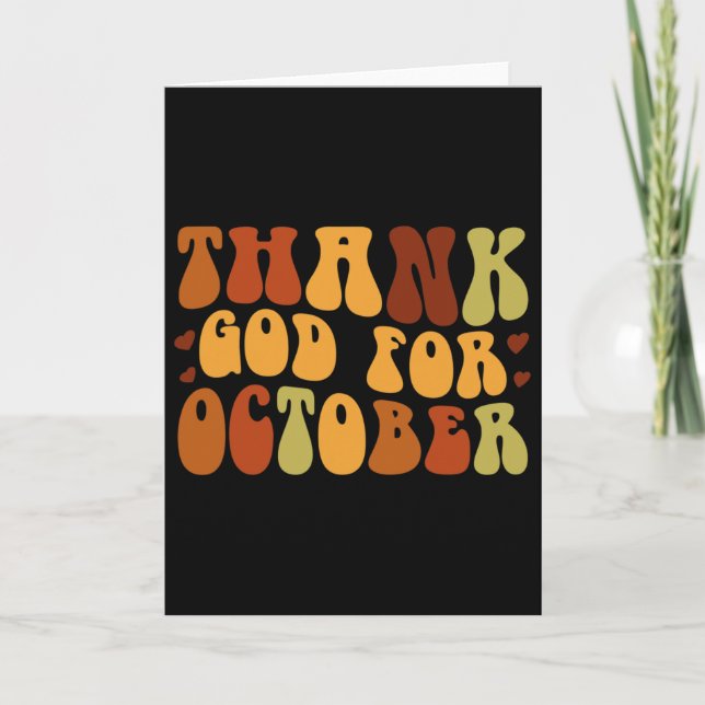 The Turkey Isn't The Only Thing In The Oven Thanks Card (Front)