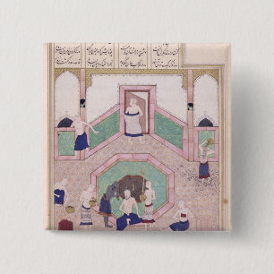 The Turkish Bath 15 Cm Square Badge
