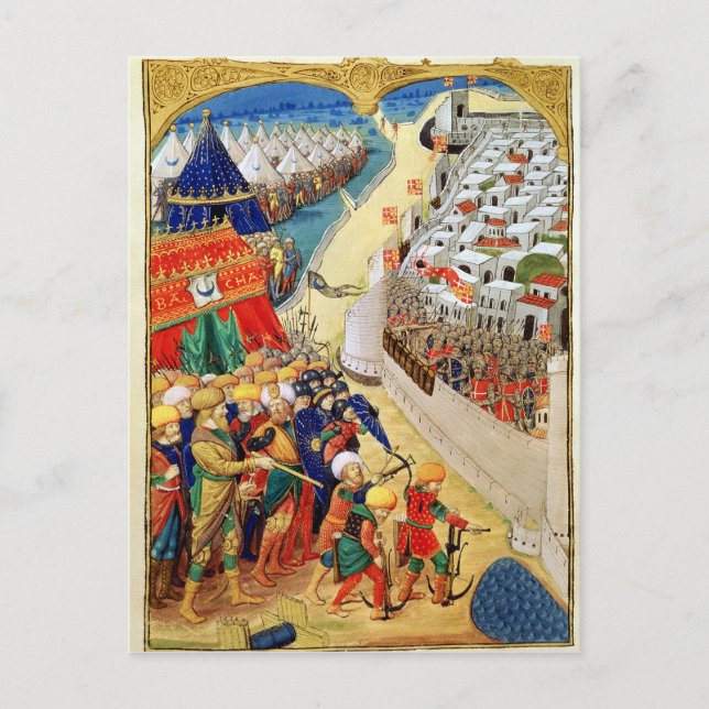 The Turkish forces preparing for battle Postcard (Front)