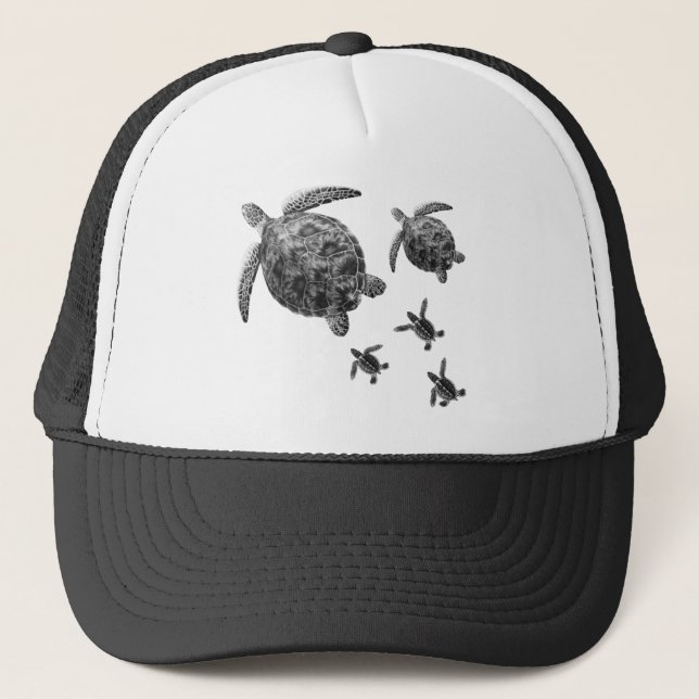 THE TURTLE FAMILY TRUCKER HAT (Front)