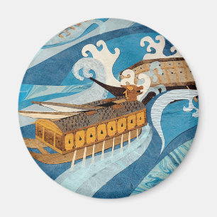 The Turtle Ship Battle Magnet