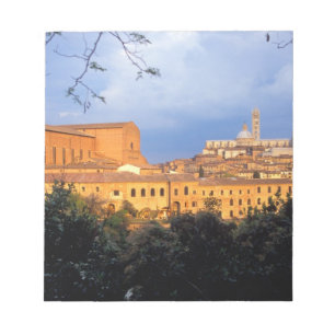 The Tuscan village of Sienna, Italy. Notepad
