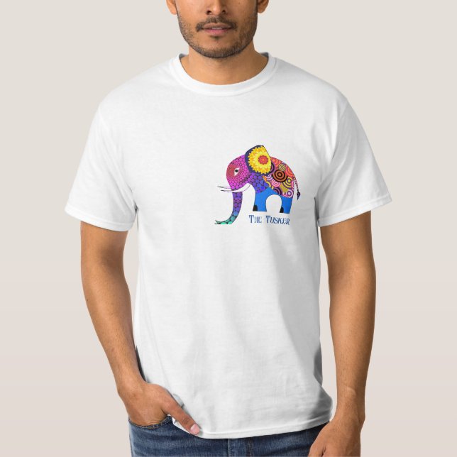 "The Tusker" Elephant T-shirt  (Front)