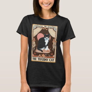 The Tuxedo Cat Tarot Card Tuxedo Cat Tuxedo Mom Ca T-Shirt