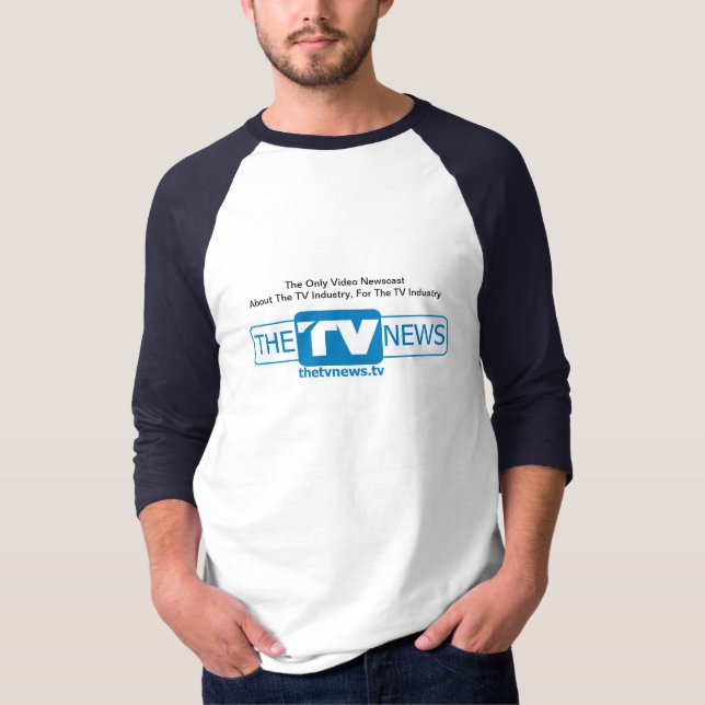 The TV News Baseball Shirt (Front)