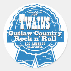 The TWAINS beer drinkin' stickers! Classic Round Sticker