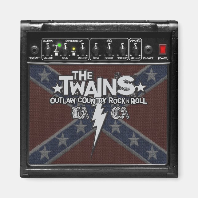 The TWAINS Dixie Amp Magnet! Magnet (Front)