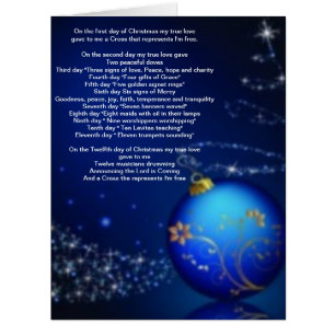 The Twelve Days of Christmas Greeting Card