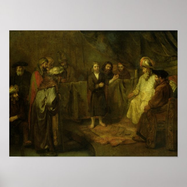 The Twelve Year Old Jesus in front of the Poster (Front)