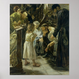 The Twelve-Year-Old Jesus in the Temple, 1879 Poster