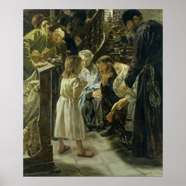 The Twelve-Year-Old Jesus in the Temple, 1879 Poster (Front)