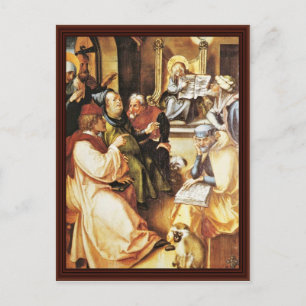 The Twelve Year Old Jesus In The Temple Postcard