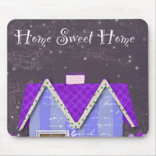 The Twilight Garden (Periwinkle & Indigo) Mouse Pad